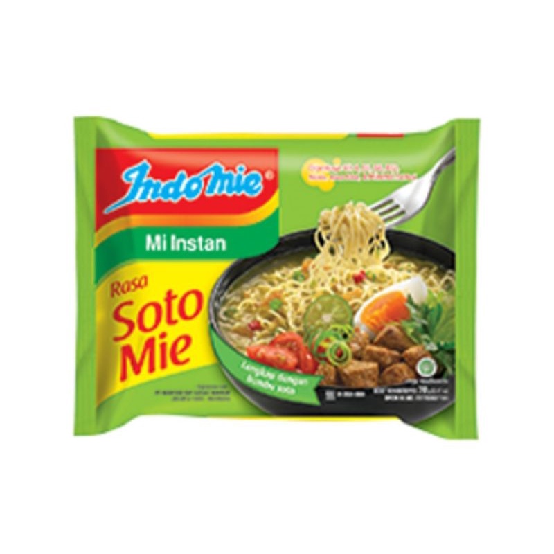 

( SATUAN ) INDOMIE MIE INSTAN RASA SOTO 70gr isi 1 ( SATU ) PCS