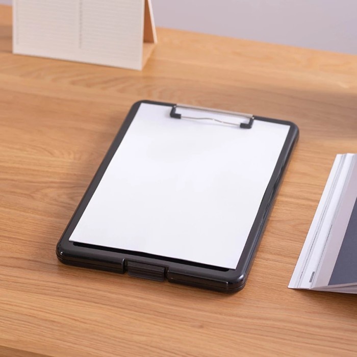 

Triple W 2 In 1 Clipboard + Storage Alas Papan Ujian Jalan Tulis Clip [Populer]