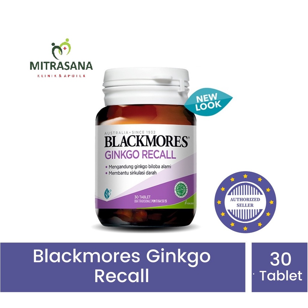 Blackmores Ginkgo Action / Ginkgo Recall 30 Tablet