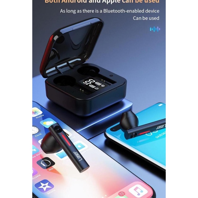 Headset Bluetooth TWS T13 V5.0 LED Smart Dispay