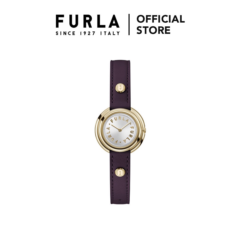 FURLA - Icon Shape Gold Tone Case Silver Dial Watch