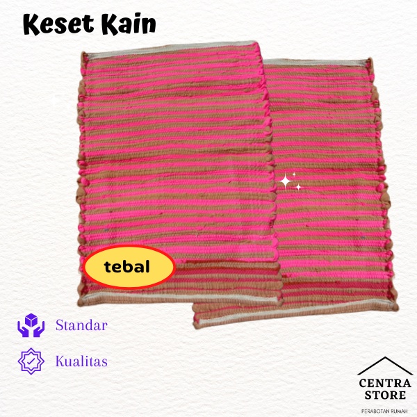 Keset Kaki Anyam Tebal/Keset Kain