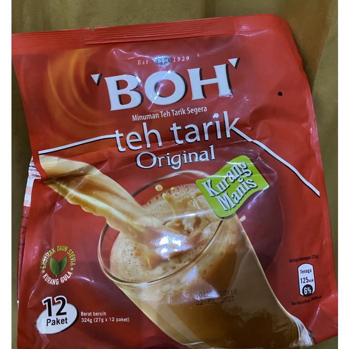 

MINUMAN INSTANT TEH BOH TEH TARIK LESS SUGAR KURANG MANIS