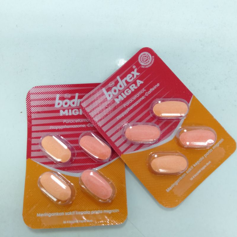 BODREX MIGRAN OBAT SAKIT KEPALA SEBELAH 4TABLET