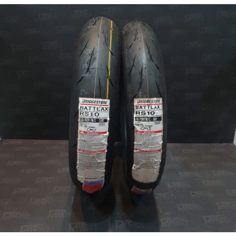 Ban Luar MotorMerk Battlax / Bridegestone
Ukuran 110/70-17 dan 120/70-17 RS10
