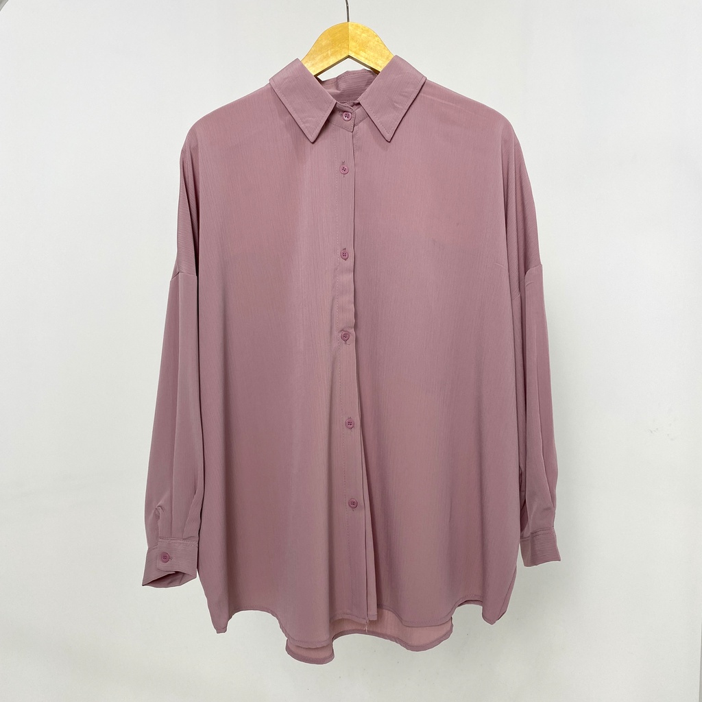 KEMEJA ELVINA BLOUSE KRINKLE YORYU POLOS PREMIUM SHIRT B637