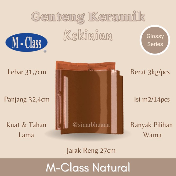 Genteng M-Class Natural Kw1 / Genteng Murah Berkualitas