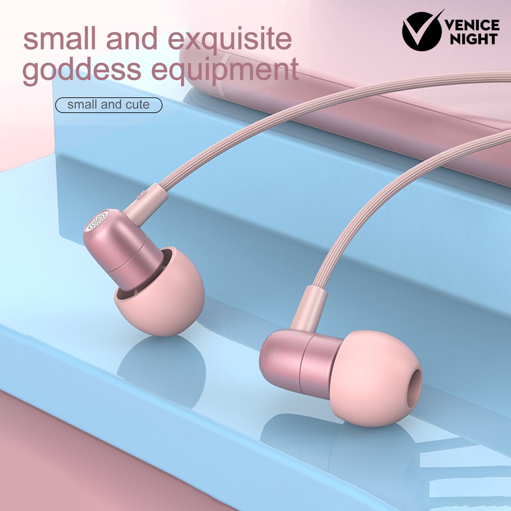 (VNEP) (Berkabel) Button Controlled 3.5mm Jack In-ear Sleep Earphones dengan Line Control