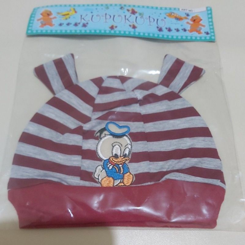 Topi bayi model kuping