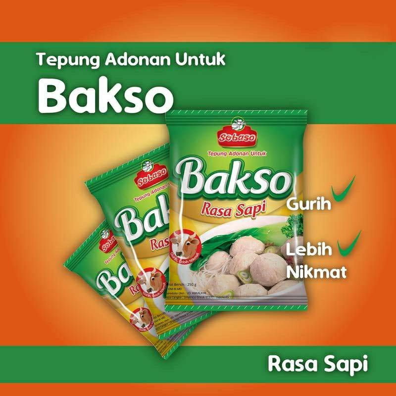 

Sobaso Tepung Adonan Untuk Bakso Rasa Sapi 250 Gram ( isi 4 bks )
