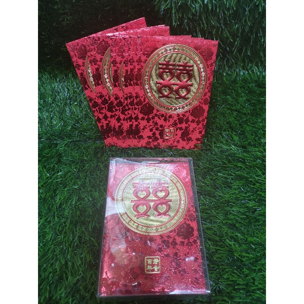 

12 PCS angpao shuangxi 8x11cm . angpao sangjit