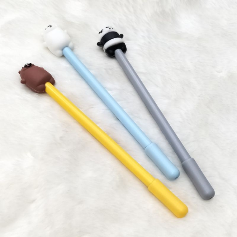 

Pulpen Pena Kepala Boneka Karakter Lucu Gel Pen