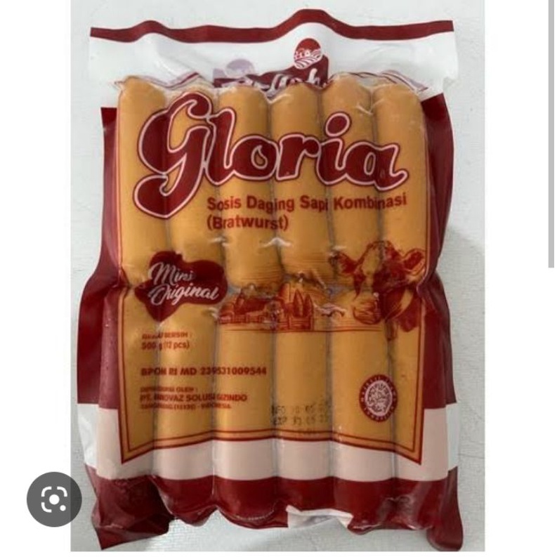 

gloria sosis sapi bratwurst isi 12pcs