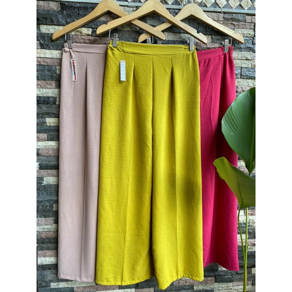 Kulot loose highwaist melly - kulot anti kusut crincle air flow