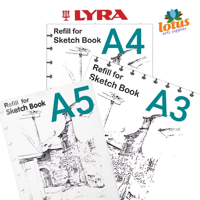 

Buku Gambar Lyra Refill Sketchbook A5 - A4 - A3 (30 Lembar)