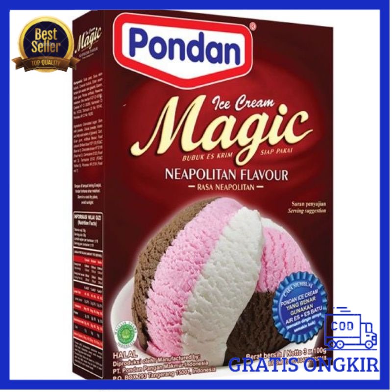 

PONDAN ICE CREAM VARIANT NEOPOLITAN 3 X 100 GRAM