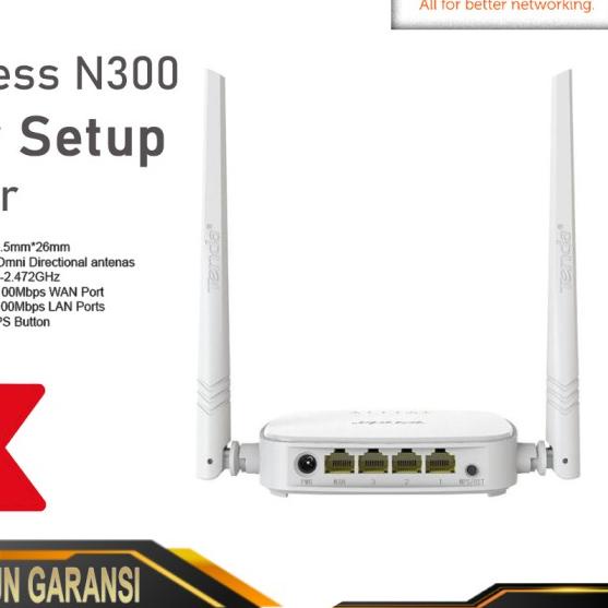 Tenda N301 Wireless Router 2 Antena Wireless Router Wifi N300 300Mbps