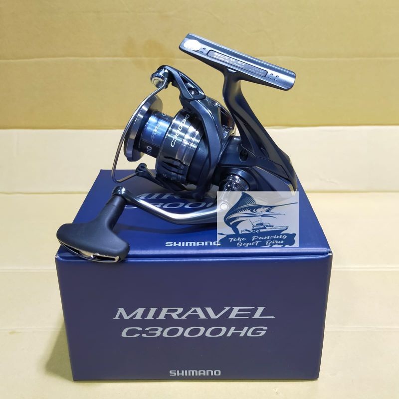 REEL SPINNING SHIMANO MIRAVEL C3000HG POWER HANDLE NEW 2022