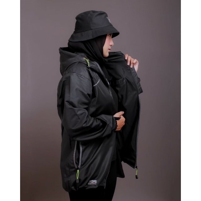 Black Jaket The Bojiel Pleasure Jaket Parasut Jaket Outdoor