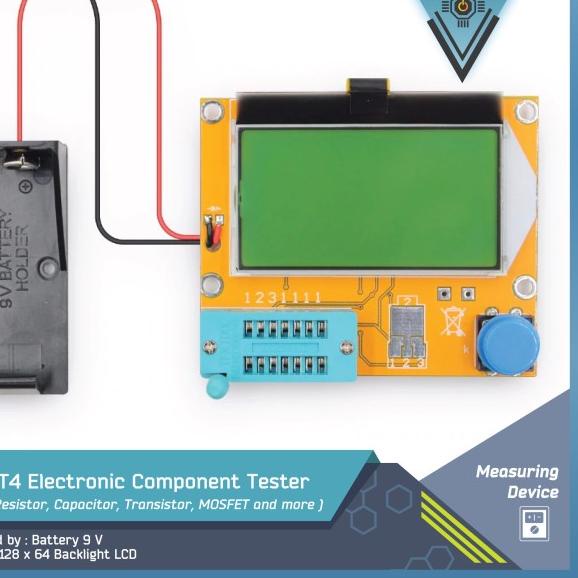 LCRT4 LCR-T4 Component Transistor Diode SCR ESR Multi-Meter Tester - LCR-T4