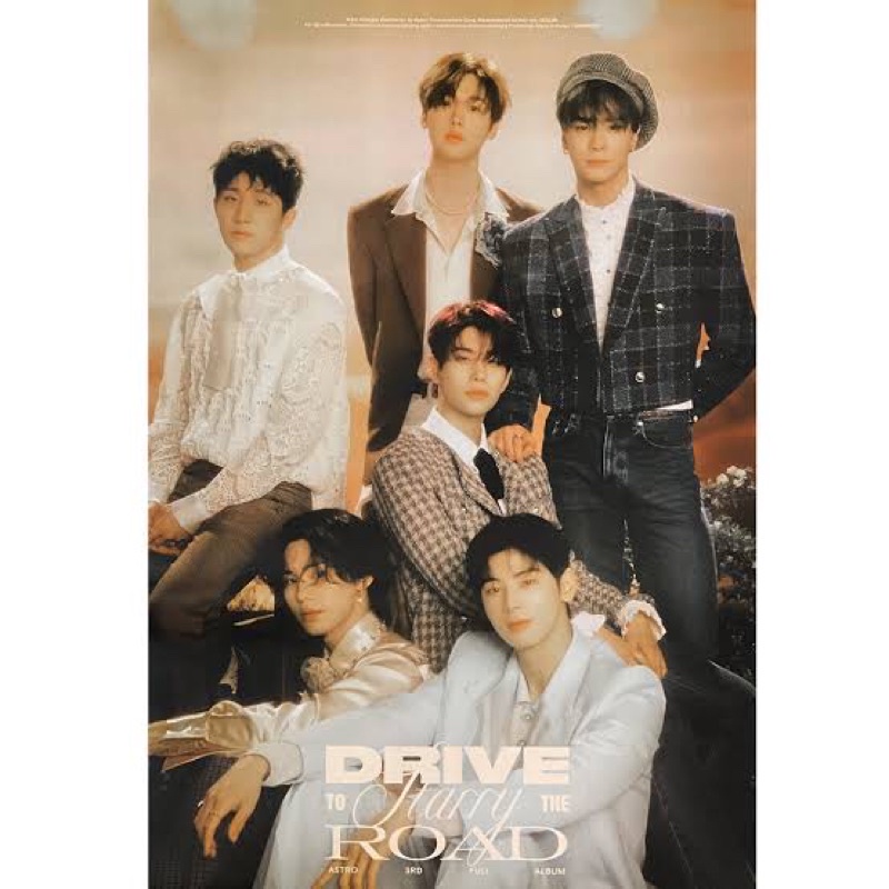 [nego] Rolled Poster Official Album ASTRO Drive to the Starry Night — ROAD VER First Press MJ Jinjin