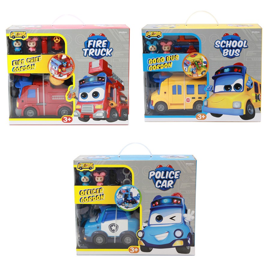 Gogo Bus Gordon Playset Bus Firy Justin Mainan Mobil