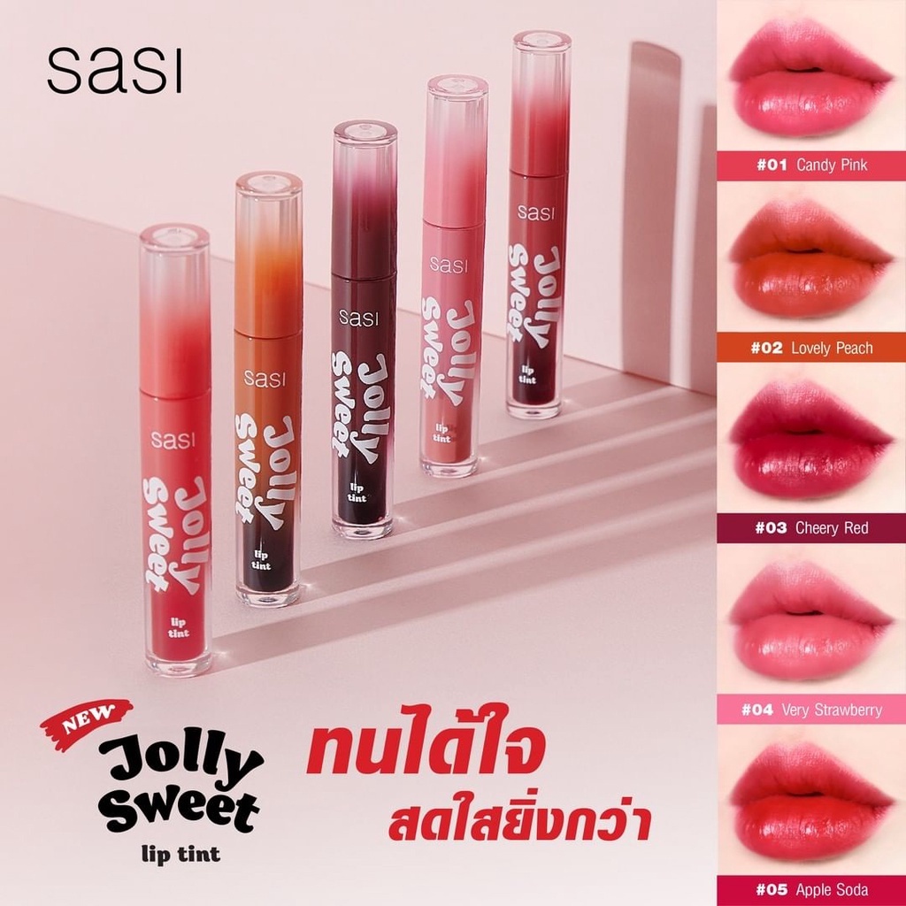 [TERMURAH] SASI Jolly Sweet Lip Tint Original Thailand| Browit.id