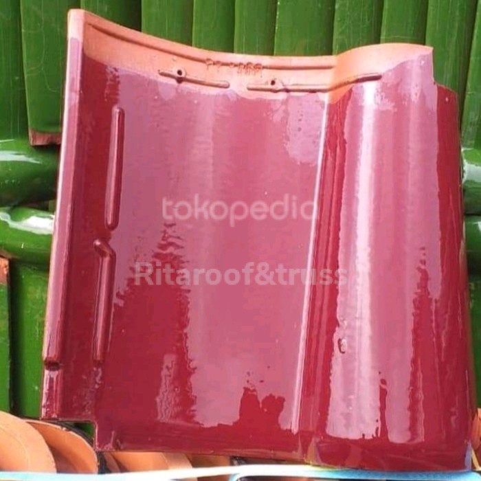 Genteng keramik kia Ruby maroon