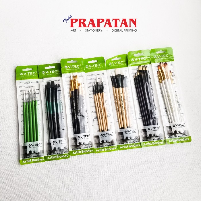 

Kuas Lukis V-TEC sets / V-TEC Paint Brush sets - VT7712 NANDAA
