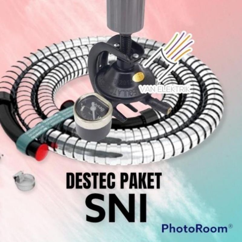 Destek   ,  Desteg , Paket selang gas + regulator meter , Destec