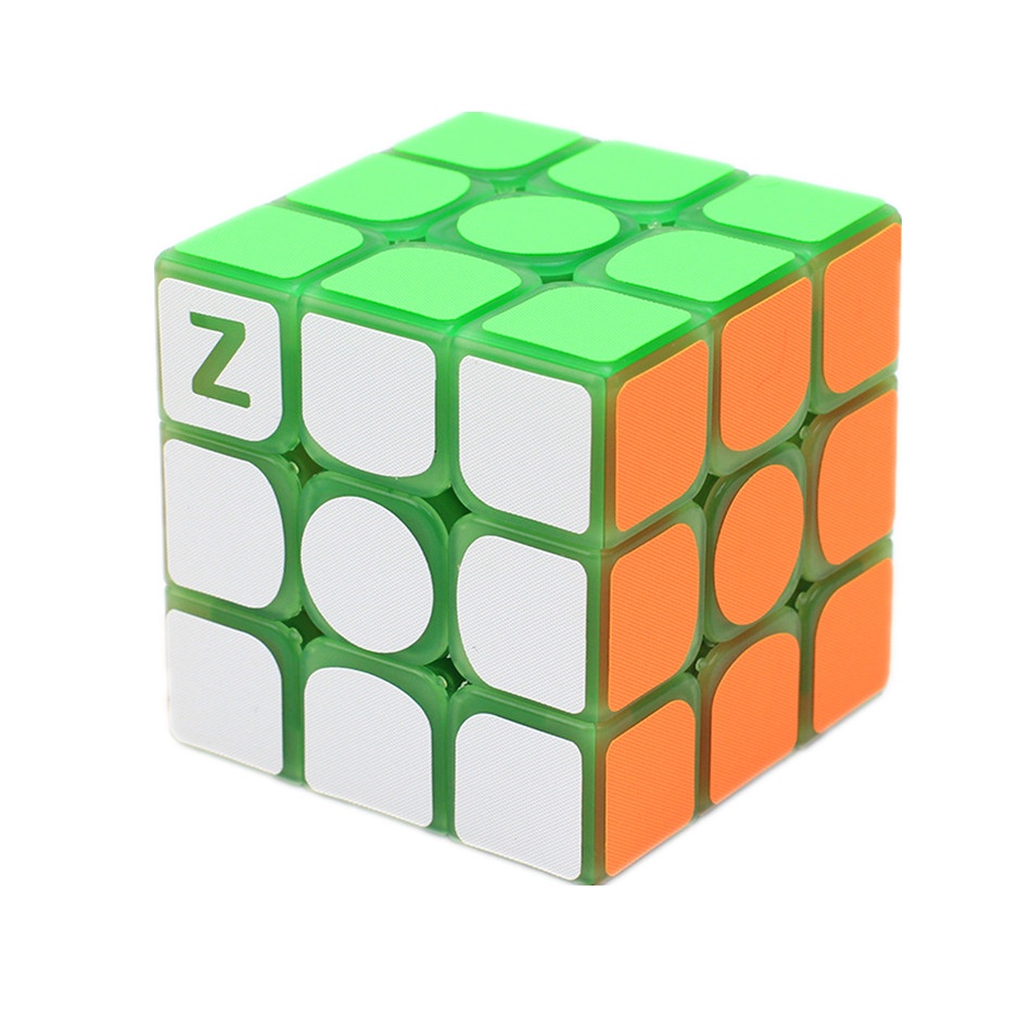 Zcube Mainan Kubus Rubik 3x3 X 3 Glow in the Dark Untuk Edukasi Anak&amp;amp;Kubus Klasik Untuk Edukasi