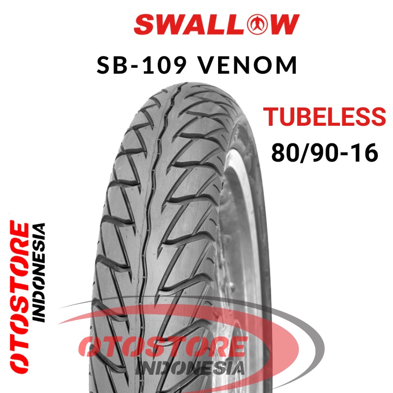 Ban Luar Motor Swallow SB-109 VENOM 80/90-16 RING 16 Tubeless  ban motor