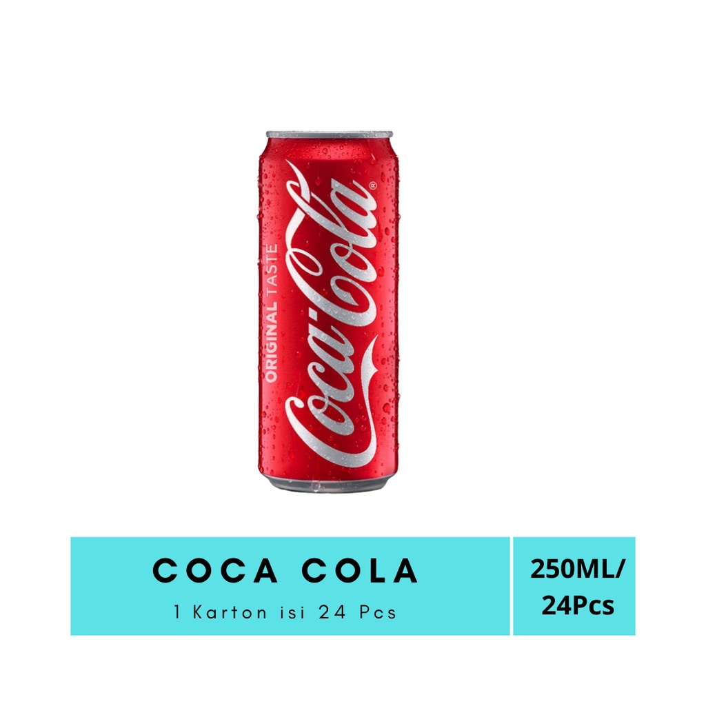 Jual Coca Cola Kaleng | Coca Cola CAN 250 ML 1 Karton ISI 24 Pcs ...