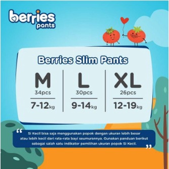 ✅MZ✅ BERRIES popok Celana / BERRIES Pants M34 L30 XL26