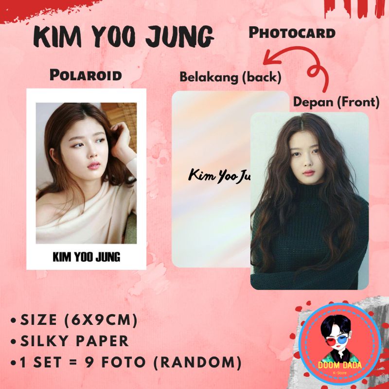 (ISI 9PCS) Polaroid Kim Yoo Jung Aktris Korea / Photocard Kim Yoo Jung