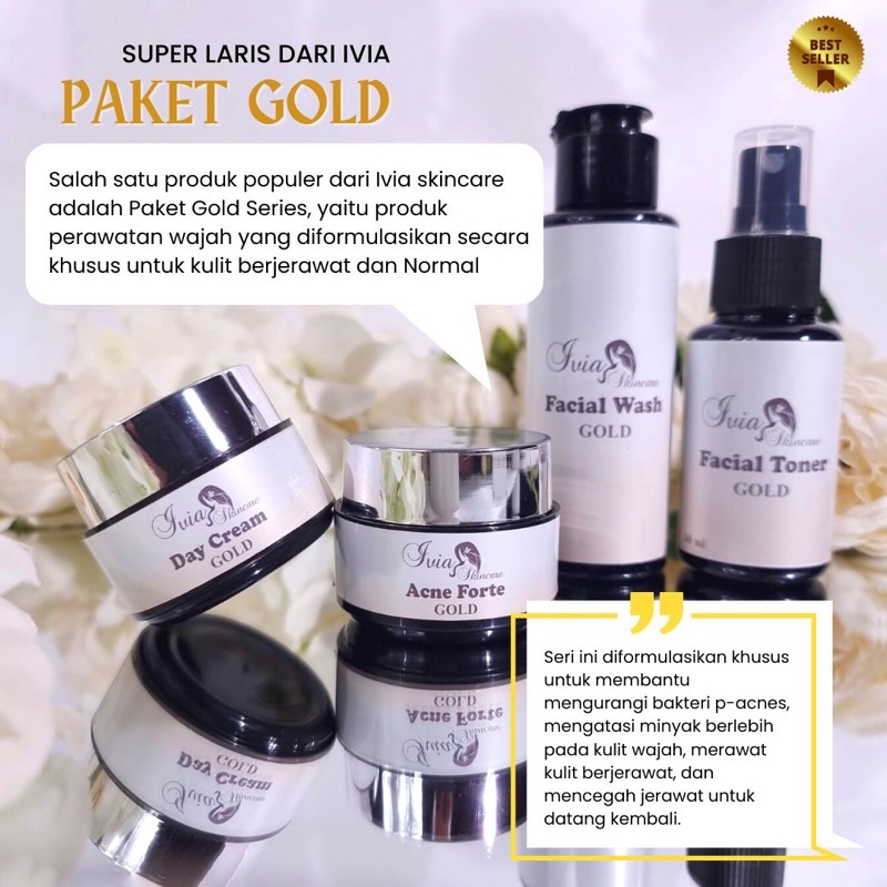 Paket GOLD Ivia skincare