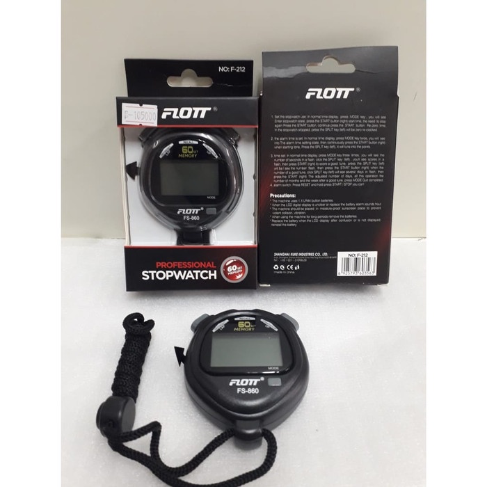 [BISA COD] Flot Profesional Stopwatch 60 Set Memori / Perlengkapan Olahraga Outdoor Murah TERBATAS