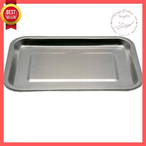 GOS B305 - Nampan stainless persegi / nampan baki stainless / baking tray stainless 32cmx22cm