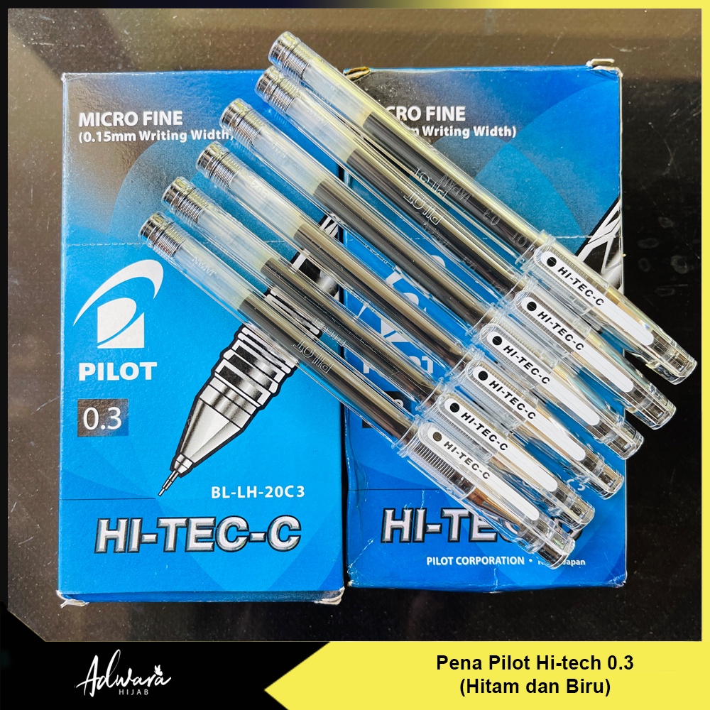 Pulpen Pilot Hi-tech 0.3 Tinta Hitam (per pcs)