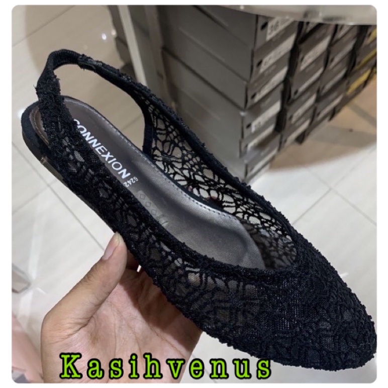 connexion flat shoes wanita original
