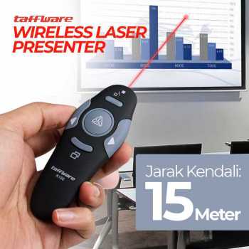 Taffware Wireless Laser Pointer Presenter Red 2.4Ghz - DSIT011