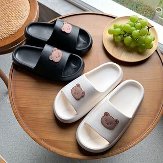 GO!SD893 Sandal Rumah Slop Karakter Bear Beruang Karet Couple Slip On Sendal Karet Empuk Slipper Anti Slip Gaya Korea