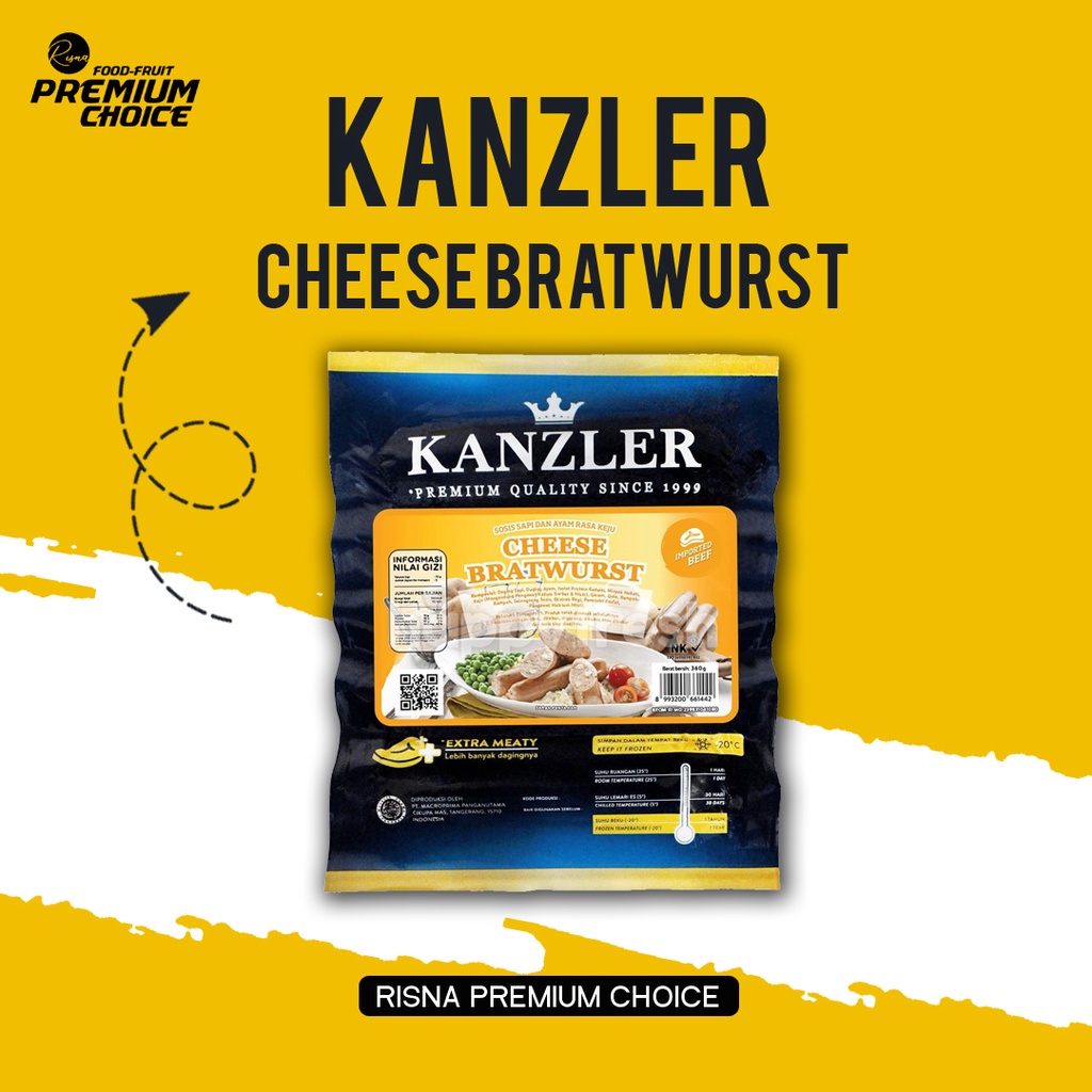

KZ Cheese Bratwurst 360 gr