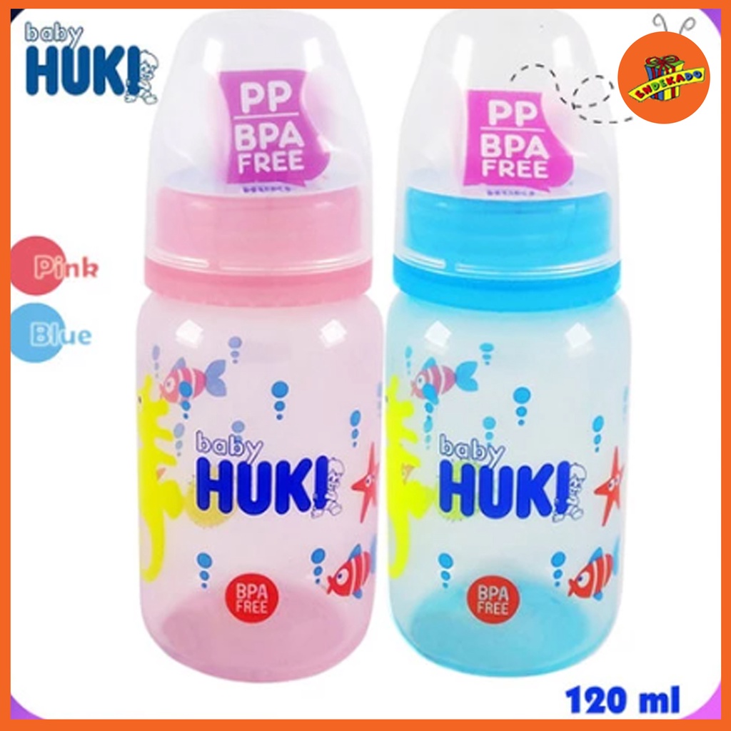 HUKI Orthodontic Nipple PP 120ml - Botol Susu Bayi 120ml