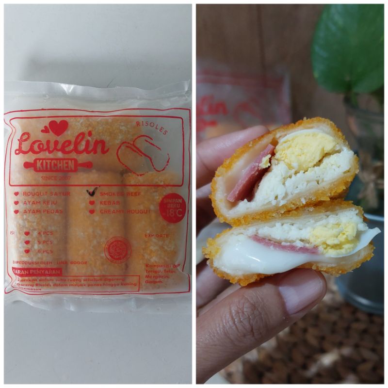 

LOVELIN RISOLES SMOKED BEEF isi 4pcs ( ukuran besar )