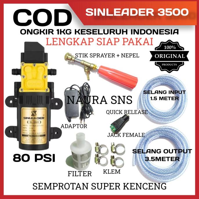 Alat Cuci Steam Motor / Mobil / Ac Pompa Dc 12v Sinleader Portable