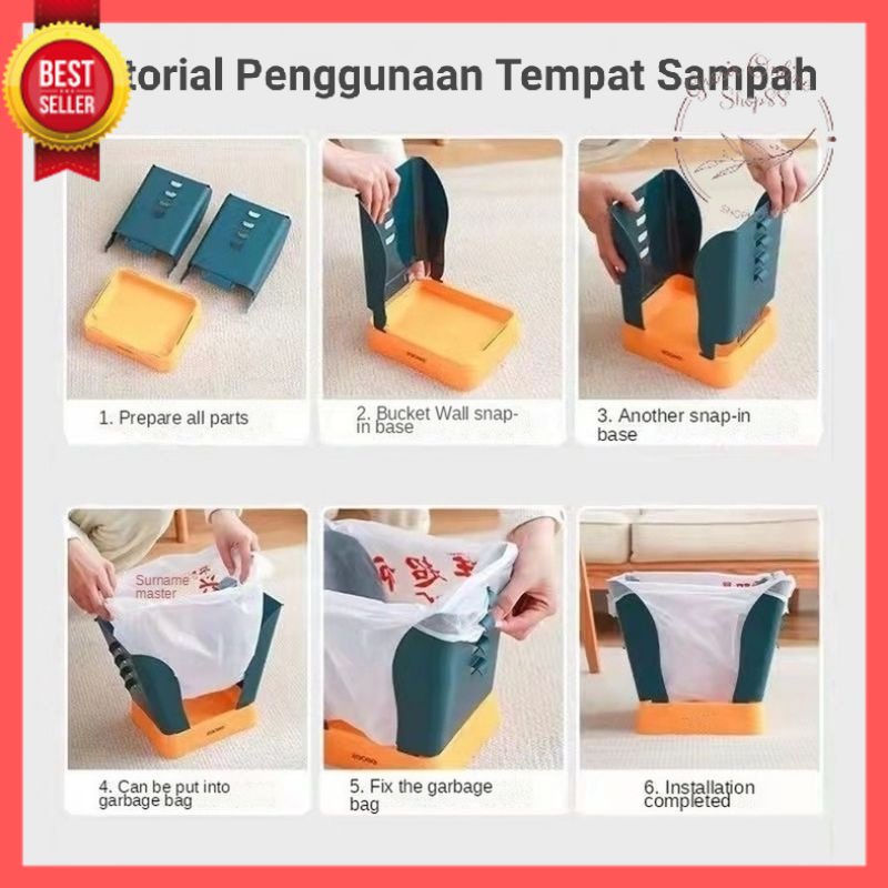 GOS - E202-Tempat Sampah Lipat FLEXIBLE / Tong Sampah Lipat