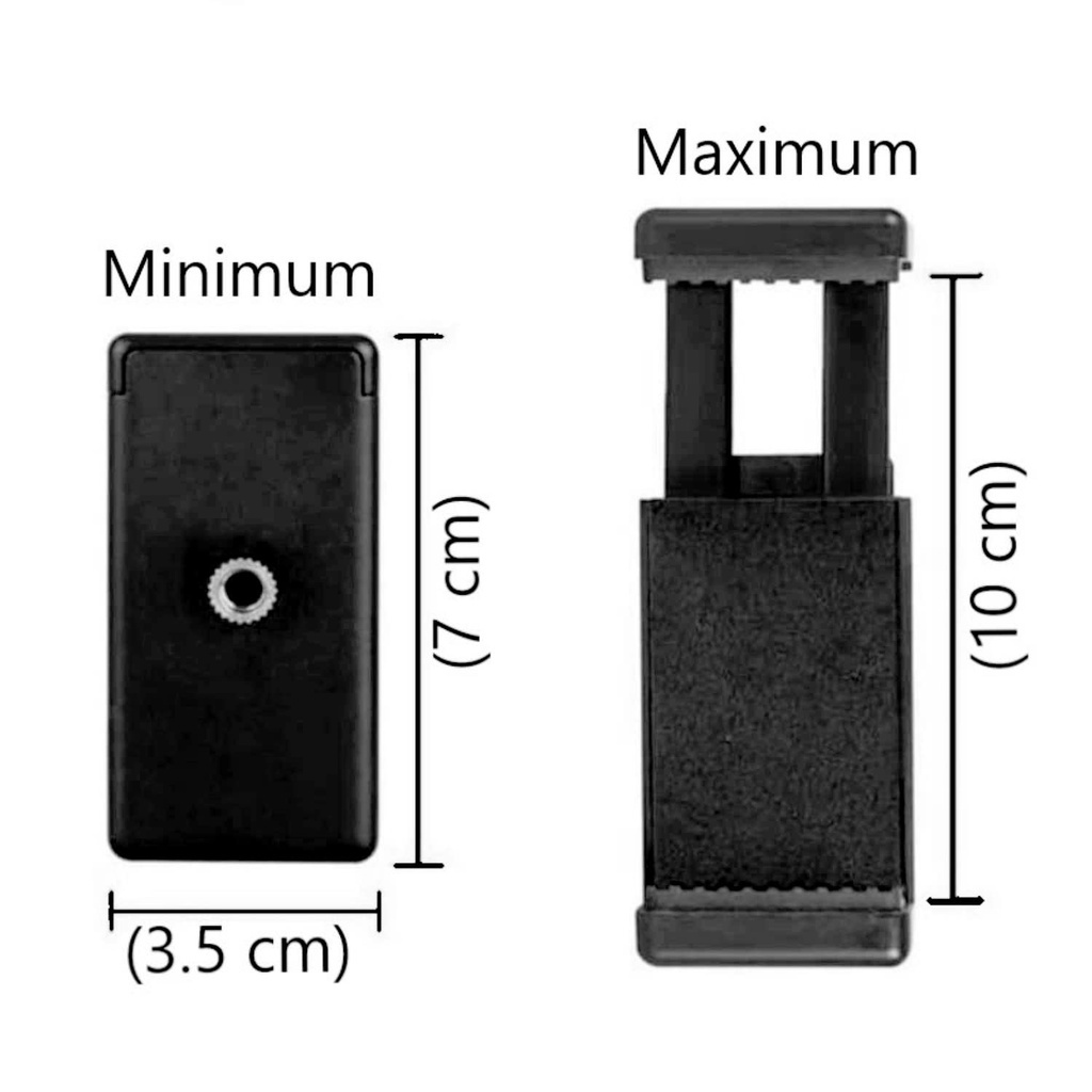 Clamp Clip Holder Universal Hp for Tongsis Tripod Monopod Jepitan U 60-100mm AH051 - ACS