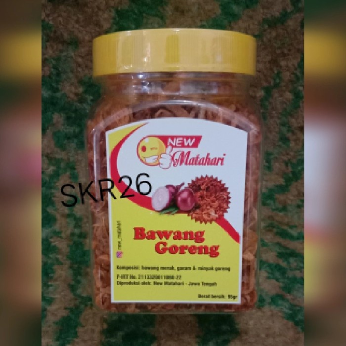 

Bawang Goreng New Matahari 94gr