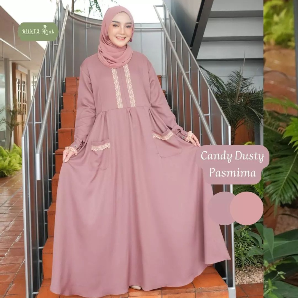 Terlaris Gamis Katun Polos, Gamis Polos Murah, Kayla Keren